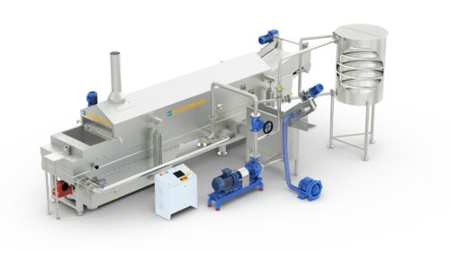Фритюрница непрерывного действия - Economode Food Equipment (India) Pvt. Ltd. - для снеков / из нержавеющей стали / автоматическая