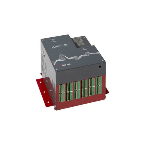 Система сбора данных для зданий - DYMAS 24 ALBEN CUBE - SOLGEO SRL - напряжение / вибрации / скорости