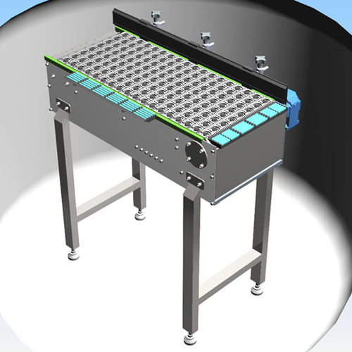 Ленточный конвейер - Activated Roller Belt™ (ARB™) - Agromeccanica srl - роликовый / L-образный / для трансфера пациента