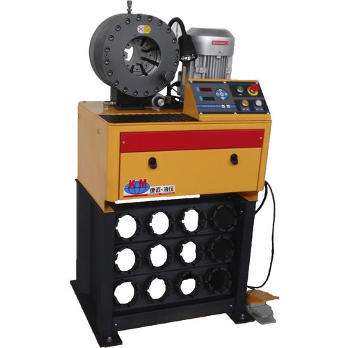 Опрессовочный станок для гибкого шланга - KM-32W - Handanshi Kangmai Hydraulic Equipment Co. Ltd. - для изогнутых соединений / полностью автоматический / гидравлический