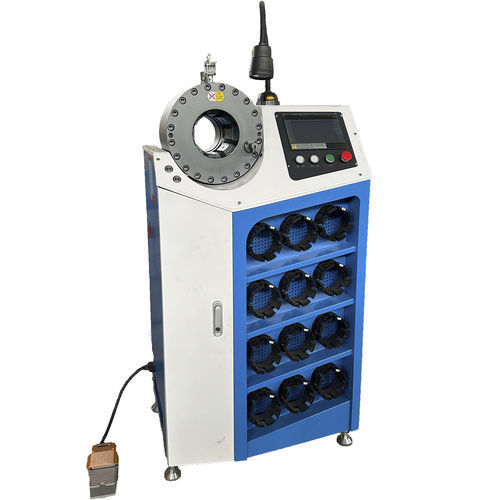 Опрессовочный станок для гибкого шланга - KM-91C9 - Handanshi Kangmai Hydraulic Equipment Co. Ltd. - для металлического провода / для изогнутых соединений / для концевой кабельной муфты