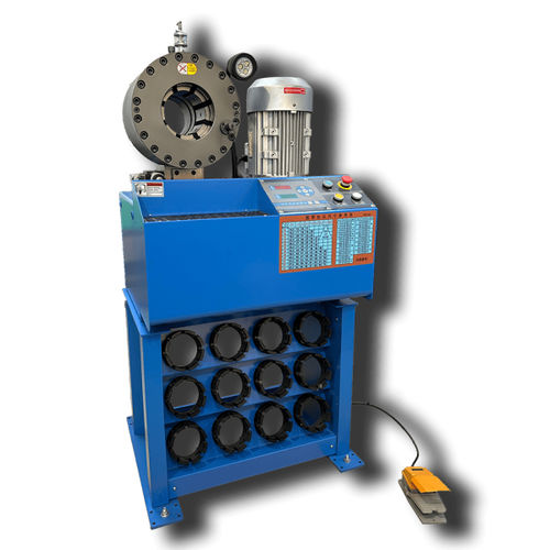 Опрессовочный станок для гибкого шланга - KM-91H7 - Handanshi Kangmai Hydraulic Equipment Co. Ltd. - для изогнутых соединений / для гидравлического рукава / полностью автоматический