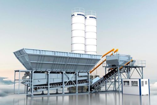 Стационарная бетоносмесительная установка - MB-100/200D - MEKA Crushing Screening and Concrete Batching Technologies - компактная