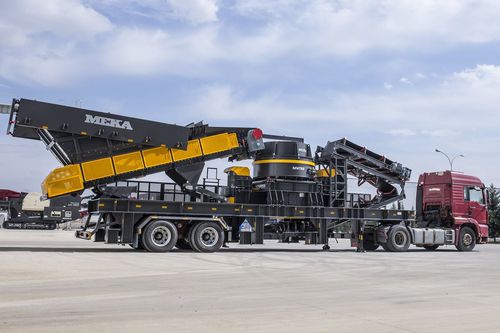Вертикальный ударный дробильно-сортировочный комплекс - MEKA Crushing Screening and Concrete Batching Technologies - мобильный