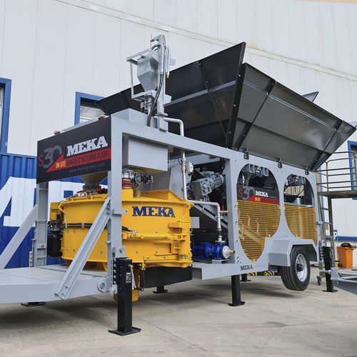 Мобильная бетоносмесительная установка - S30 - MEKA Crushing Screening and Concrete Batching Technologies - компактная