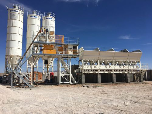 Стационарная бетоносмесительная установка - C60  - MEKA Crushing Screening and Concrete Batching Technologies - компактная