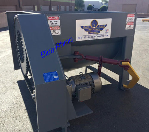 Стационарный уплотнитель отходов - 15 HP - Blue Rhino Industries of America - винтовой