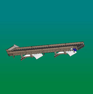 Ленточный конвейер - Hughes Equipment - наклонный / для питания / для фруктов
