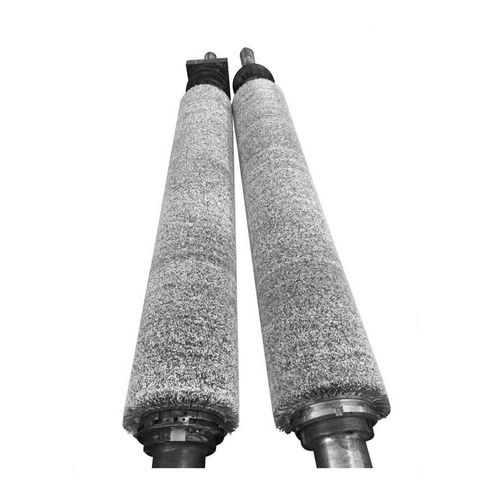 Цилиндрический щеточный валик - Anhui Union Brush Industry Co., Ltd. - спиральный / абразивный / для галтовки