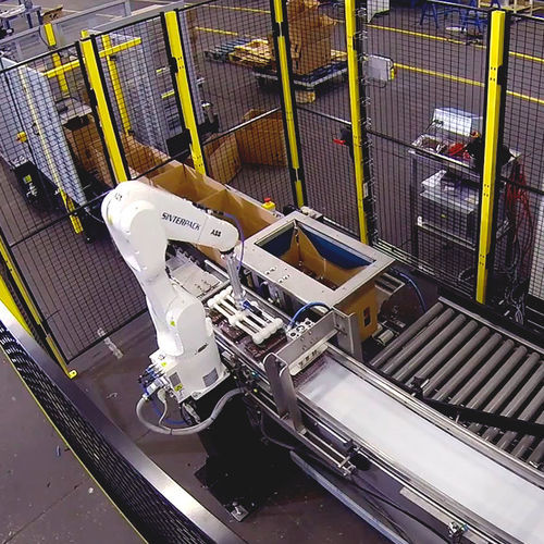 Станок для укладывания в ящики подъемно-транспортного типа - Sinterpack - роботизированный / для бутылок / для коробок консервов