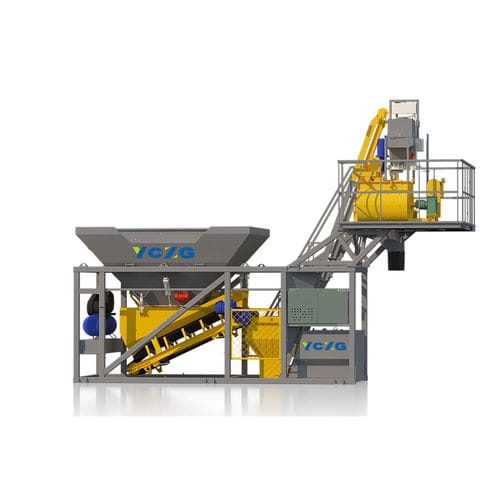 Мобильная бетоносмесительная установка - YHZS25 - Henan YCZG Machinery Manufacture Co.Ltd - компактная / автоматическая / 2 оси