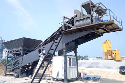 Мобильная бетоносмесительная установка - YHZS35 - Henan YCZG Machinery Manufacture Co.Ltd - компактная / автоматическая / 2 оси