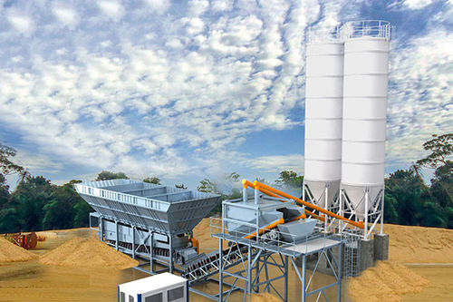Мобильная бетоносмесительная установка - YHZS90 - Henan YCZG Machinery Manufacture Co.Ltd - автоматическая / горизонтальная / 2 оси