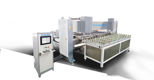 Сверлильно-резьбонарезной станок ЧПУ - SKD-CNC series - SANKEN glass machine - горизонтальный / для стекла / высокоточный