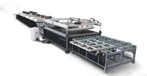 Автоматическая машина для трафаретной печати - SKPL series - SANKEN glass machine - цветная / для производства стекла