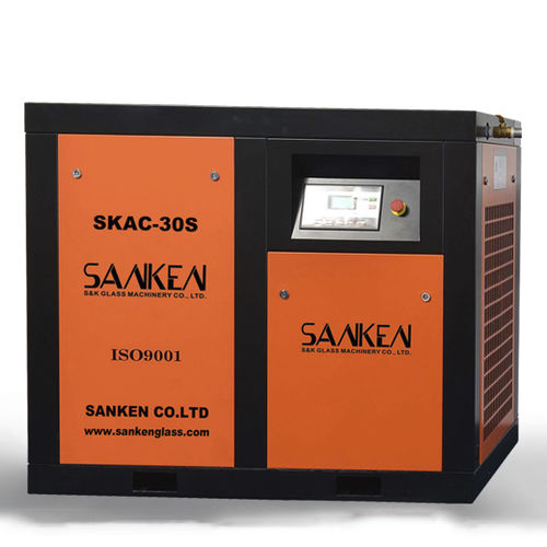 Винтовой компрессор - SKAC series - SANKEN glass machine - воздушный / электрический / стационарный