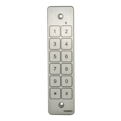 Цифровая клавиатура 12 клавиш - AT1G26-200 - Barantech - настенная / пьезо / из металла