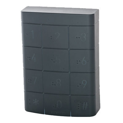 Цифровая клавиатура 12 клавиш - AT2PW - EVERSWITCH - встраиваемая / пьезо / из алюминия