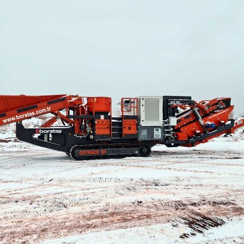Конусный дробильно-сортировочный комплекс - BPC101 - Boratas Machinery - мобильный / с дизельным двигателем / компактный