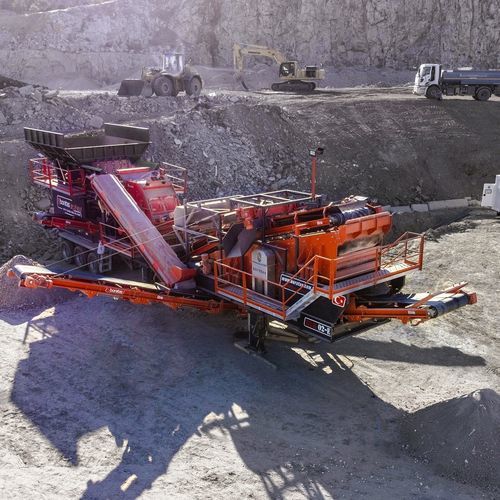 Ударный дробильно-сортировочный комплекс - BLK01-E - Boratas Machinery - мобильный / с горизонтальной осью / первичный
