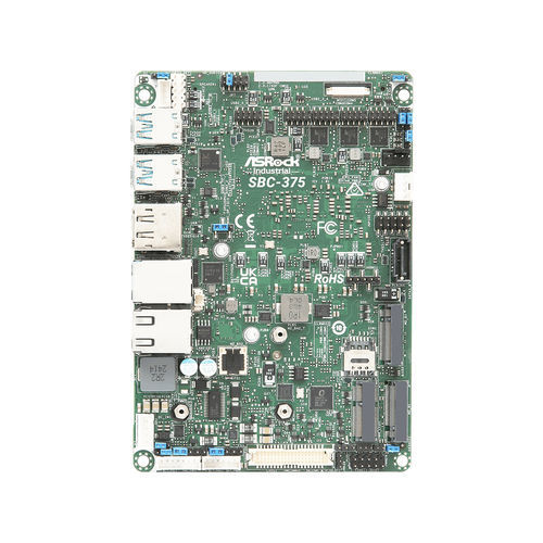 Одноплатный компьютер 3,5" - SBC-375  - ASRock Industrial - Intel® Core™ Ultra / SATA3 / M.2 Key M