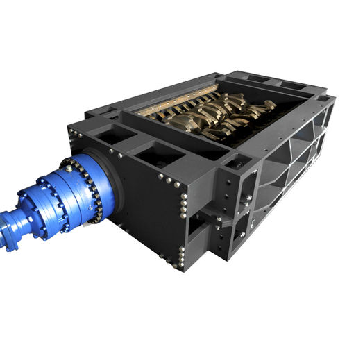Первичный измельчитель - SPS900 - Zhejiang SUPU Technology Co.,Ltd - двухвальный / для дерева / для отходов