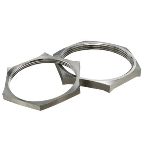 Шестиугольная контргайка - HX-LN-EMC  series - YUEQING HONGXIANG CONNECTOR  MANUFACTRER CO., LTD - из никелевой латуни / резьбовая
