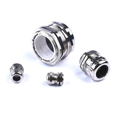 Кабельная втулка из никелевой латуни - HX-NT series - YUEQING HONGXIANG CONNECTOR MANUFACTRER CO., LTD - из нержавеющей стали / IP68 / резьбовая