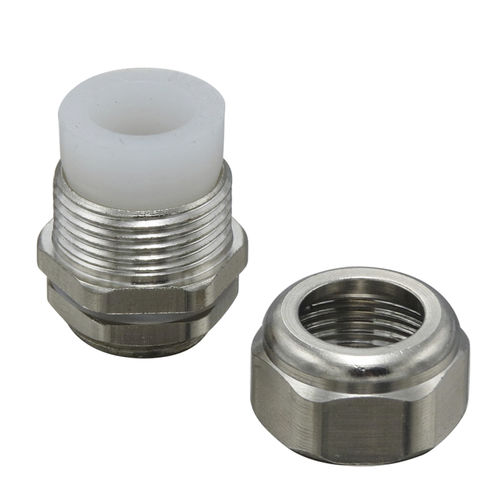 Кабельная втулка из никелевой латуни - HX-NG series - YUEQING HONGXIANG CONNECTOR MANUFACTRER CO., LTD - IP68 / резьбовая / прямая