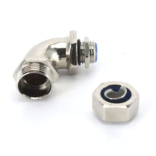 Кабельная втулка из никелевой латуни - HX-NW series - YUEQING HONGXIANG CONNECTOR  MANUFACTRER CO., LTD - IP68 / резьбовая / изогнутая