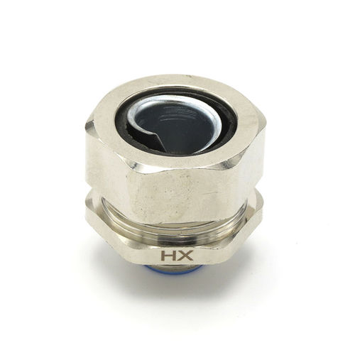 Кабельная втулка из никелевой латуни - HX-DPJ series - YUEQING HONGXIANG CONNECTOR  MANUFACTRER CO., LTD - из нержавеющей стали / IP66 / резьбовая