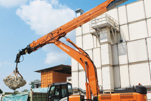 Экскаватор с телескопической стрелой - ZX330LC-5G CTA - Hitachi Construction Machinery Europe - тяжелый / гусеничный / для строительной площадки