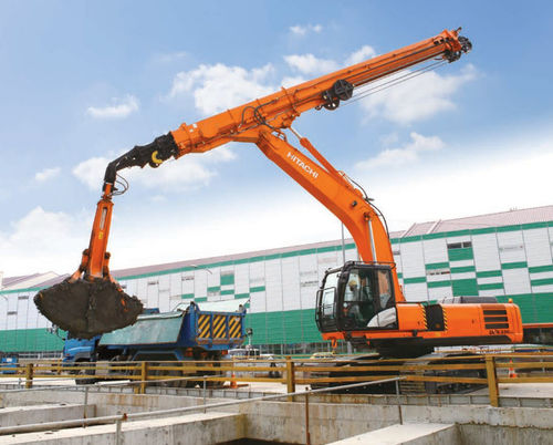 Экскаватор с телескопической стрелой - ZX330LC-5G CTA - Hitachi Construction Machinery Europe - тяжелый / гусеничный / для строительной площадки