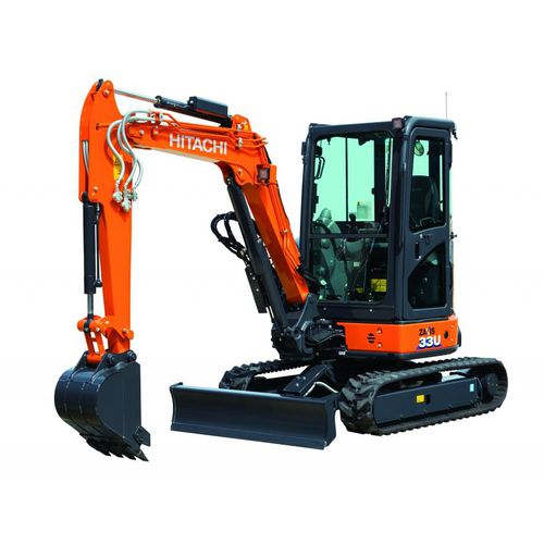 Экскаватор мини - ZX33U-6 - Hitachi Construction Machinery Europe - гусеничный / для строительной площадки / с коротким задним радиусом