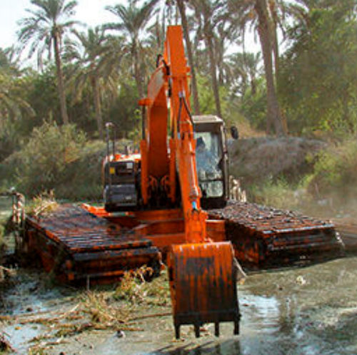 Амфибийный экскаватор - MA200-G - Hitachi Construction Machinery Europe - промежуточный / гусеничный