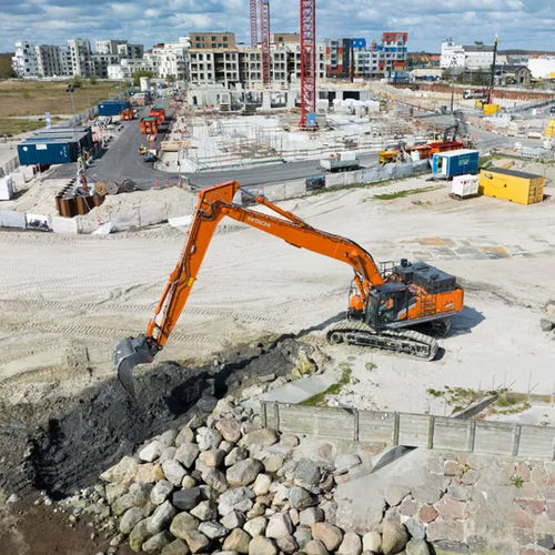 Промежуточный экскаватор - ZX490-7 SLF - Hitachi Construction Machinery Europe - гусеничный / дизельный / для строительной площадки
