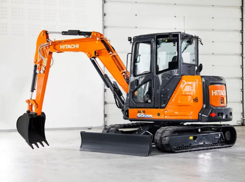 Экскаватор мини - ZX65USB-6 - Hitachi Construction Machinery Europe - гусеничный / для строительной площадки / с коротким задним радиусом