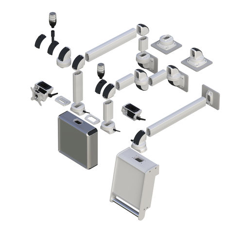 Система опорных кронштейнов для блока управления - TK045 - TEKNOKOL Support Arm and Enclosure systems - из алюминия / для аппарата / для плоского экрана