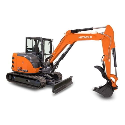 Экскаватор мини - ZX60USB-5N - Deere-Hitachi Construction Machinery - гусеничный / Tier 4 final / для строительной площадки