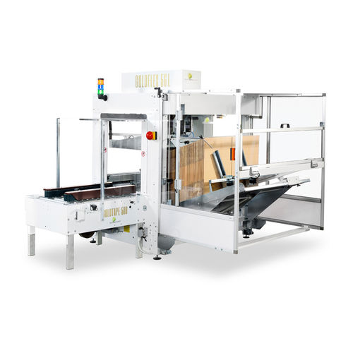 Автоматическая машина для сборки коробок - GOLDFLEX 56L - MARCHETTI PACKAGING S.r.l. - термоплавкий клей / клейкая лента / высокоскоростная