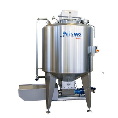 Резервуар смеси - PRIAMO FOOD TECHNOLOGIES - для сыра / из нержавеющей стали / цилиндрический