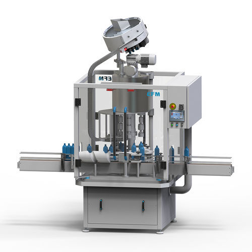 Устройство закупорки бутылок вращающееся - RS series - EFM MACHINERY - полностью автоматическое / с электронным управлением / для пластиковой закручивающейся пробки