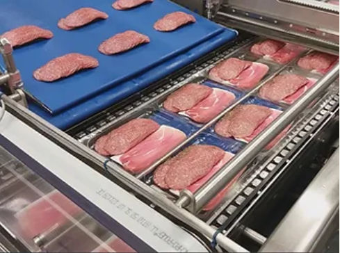 Горизонтальное устройство для упаковки товара на лотки - ELCAT FOOD TECHNOLOGY - автоматическое / для сыра / для мяса
