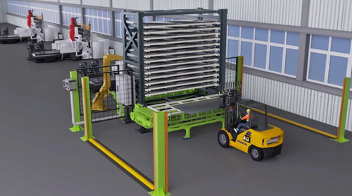 Вертикальная автоматическая система хранения - 15L  - SHAOXING SMARTECH MACHINERY MANUFACTURING CO.,LTD. - для листового металла / компактная / желоб
