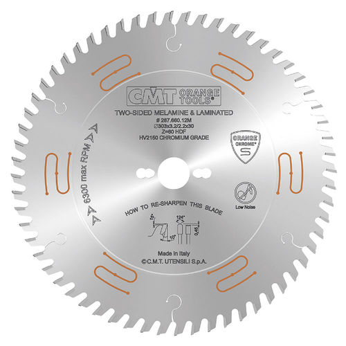 Круговой пильный диск - 285.chromefinish series - CMT Orange Tool - из стали / для дерева