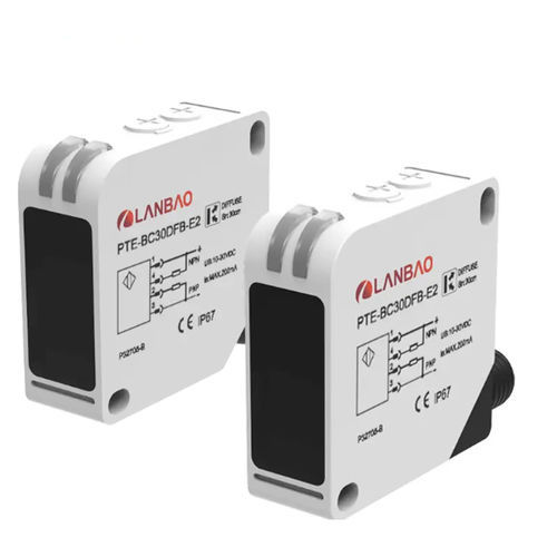 Фотоэлектрический обнаружитель тип заграждения - PTE-TM60DFB series - Shanghai Lanbao Sensing Technology Co., Ltd. - прямоугольный / инфракрасный / светодиод