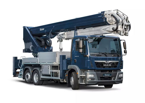 Башенный кран на грузовике - AK 52 - Böcker Maschinenwerke GmbH - телескопический / для строительства / для тяжелых условий эксплуатации