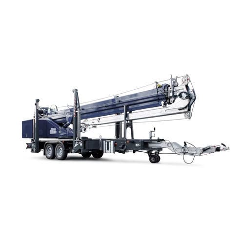 Башенный кран на прицепе - AHK 30 KS - Böcker Maschinenwerke GmbH - с подъемной стрелой / телескопический / складной