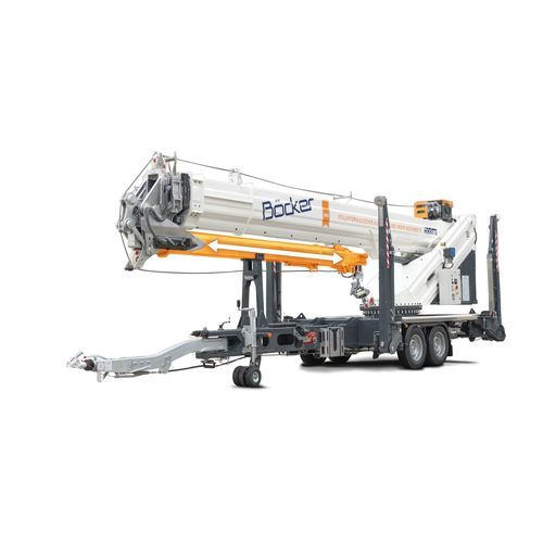 Башенный кран на прицепе - AHK 36e X - Böcker Maschinenwerke GmbH - телескопический / для строительства / для подъема