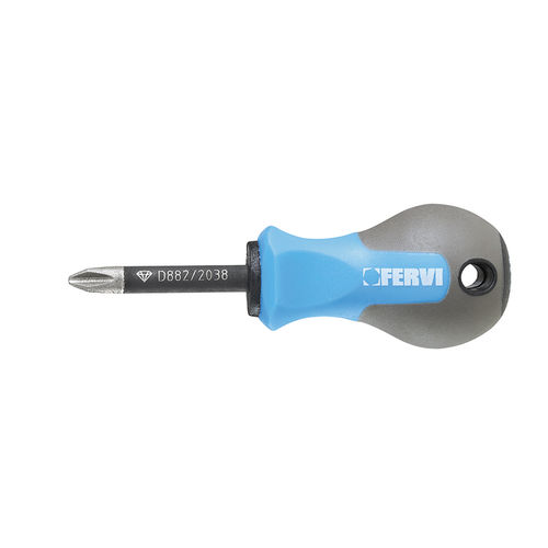Отвертка Phillips - D882/2038 - FERVI - с короткой ручкой